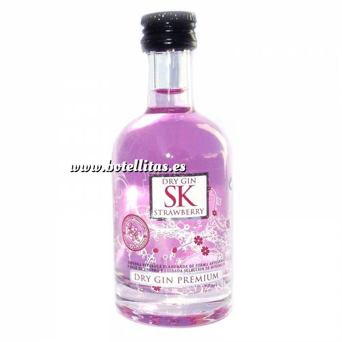 Imagen 1 Ginebra Ginebra SK Strawberry Dry Gin 5cl - Cristal 