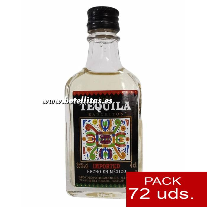 Imagen 4 Tequila Tequila Ranchitos Gold 5 cl - CR CAJA DE 72 UDS