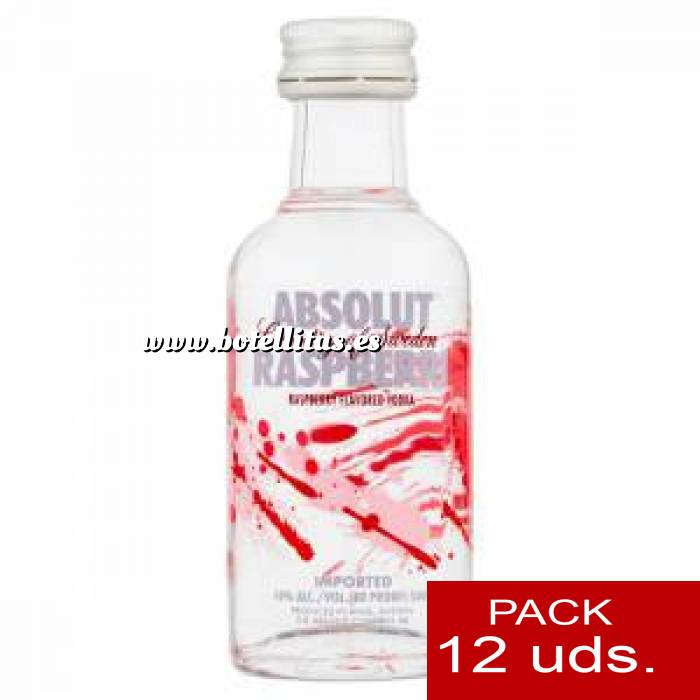 Imagen 6 Vodka Vodka Absolut Raspberri 5cl - CR 1 PACK DE 12 UDS
