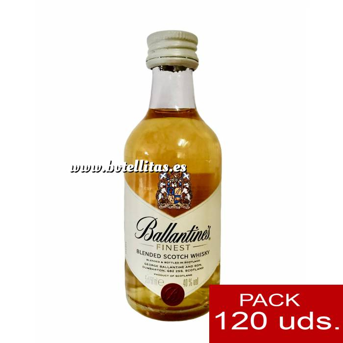 Imagen 7 Whisky Whisky Ballantines Finest 5cl - cristal CAJA DE 120 UDS