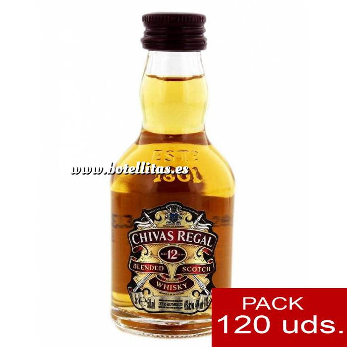 Imagen 7 Whisky Whisky Chivas Regal 12 años Blended 5cl - CR CAJA DE 120 UDS 