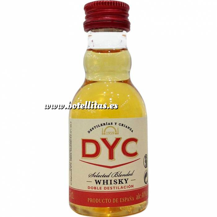 Imagen 7 Whisky Whisky DYC Selected Blended 5 cl - Plastico 