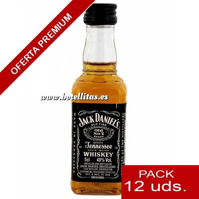 Imagen 7 Whisky Whisky Jack Daniels 5cl - PL 1 PACK DE 12 UDS