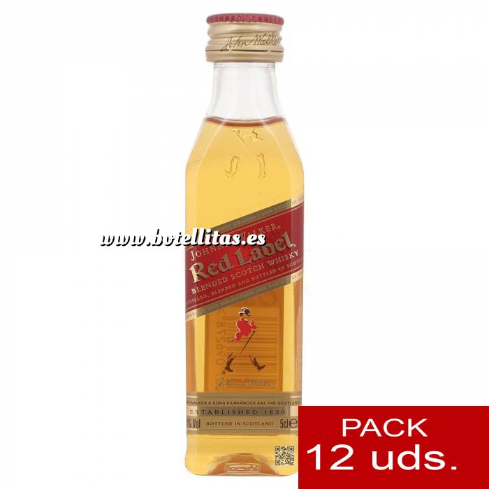 Imagen 7 Whisky Whisky Johnnie Walker Etiqueta Roja 5 cl - PL 1 PACK DE 12 UDS