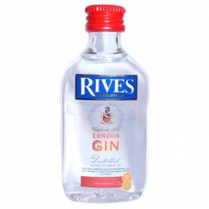 1 Ginebra - Ginebra Rives London Gin 5cl -  Plastico 