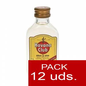 3 Ron - Ron Havana Club Añejo 3 años 5cl - CR 1 PACK DE 12 UDS