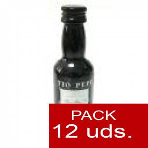 5 Vino - Vino Tío Pepe Jerez 5cl (Envase de Plástico) 1 PACK DE 12 UNIDADES (Últimas Unidades) (duplicado) 