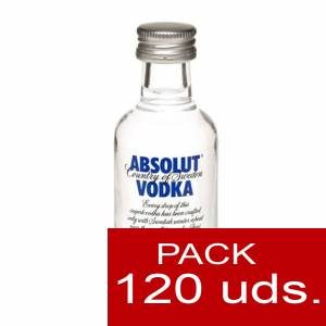 6 Vodka - Vodka Absolut 5cl CAJA DE 120 UDS cristal 