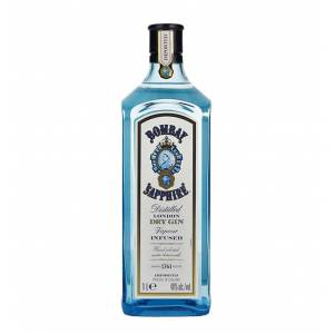 7 Botellas Grandes - Bombay Sapphire - 1 litro 