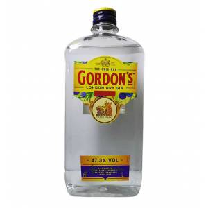 7 Botellas Grandes - Gordons London Dry Gin - 1 litro 