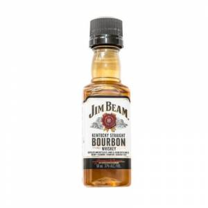 7 Whisky - Bourbon Jim Beam KENTUCKY STRAIGHT 5cl (Tapón Negro) -  Plastico 