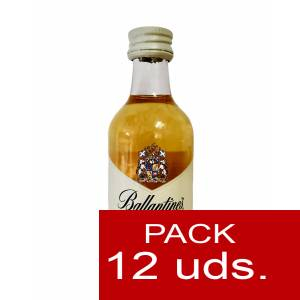 7 Whisky - Whisky Ballantines Finest 5cl - cristal 1 PACK DE 12 UDS