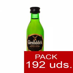 7 Whisky - Whisky Glenfiddich 12 años (sin tubo) 5 cl - CR CAJA DE 192 UDS