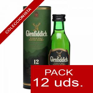 7 Whisky - Whisky Glenfiddich 12 años c/Tubo 5 cl - CR 1 PACK DE 12 UDS
