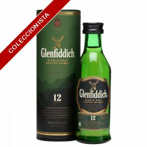 7 Whisky - Whisky Glenfiddich 12 años c/Tubo 5 cl - Cristal 