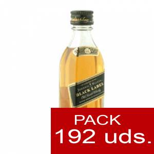 7 Whisky - Whisky Johnnie Walker Etiqueta Negra 5 cl - PL CAJA DE 192 UDS