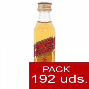 7 Whisky - Whisky Johnnie Walker Etiqueta Roja 5 cl - PL CAJA DE 192 UDS